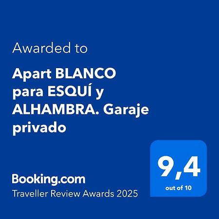 Apart Blanco Para Esqui Y Alhambra. Garaje Privado Granada Exterior photo